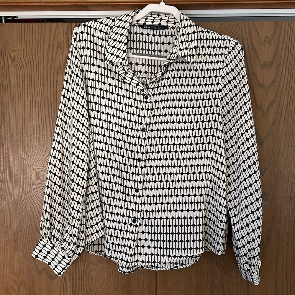 ZARA Button-Up Blouse
